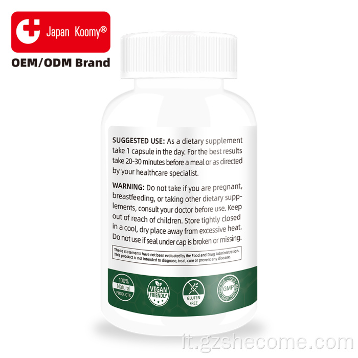 Supporto per il turkesterone Capsule di turkesterone per il recupero degli esercizi